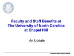 Faculty and Staff Benefits at The University of North Carolina at Chapel Hill