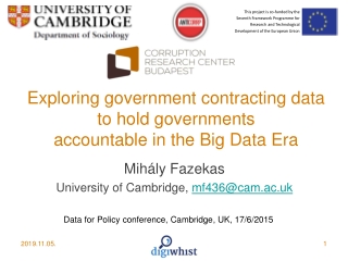 Exploring government contracting data to hold governments accountable in the Big Data Era