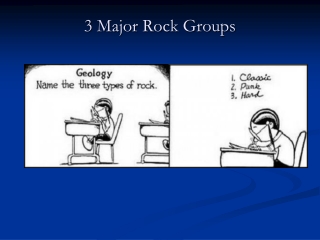3 Major Rock Groups