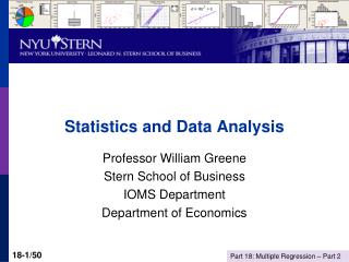 Statistics and Data Analysis