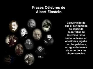 Frases Célebres de Albert Einstein