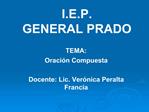 I.E.P. GENERAL PRADO