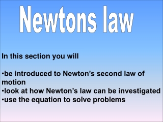 Newtons law