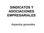 SINDICATOS Y ASOCIACIONES EMPRESARIALES