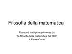 Filosofia della matematica