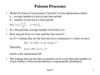 Poisson Processes