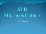 AVR Microcontrollers