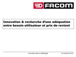 Innovation recherche d une ad quation entre besoin utilisateur et prix de revient