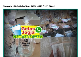 Souvenir Nikah Gelas Kaca O896–6848–722O[wa]