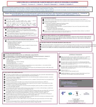 LINEE GUIDA SULLA GESTIONE DEL PAZIENTE DISFAGICO ADULTO IN FONIATRIA E LOGOPEDIA