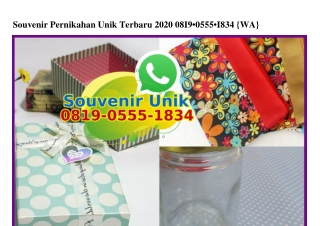 Souvenir Pernikahan Unik Terbaru 2020 Ô819Ô5551834[wa]