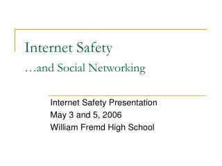 Internet Safety