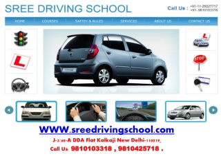 driving school in delhi, motor training school delhi