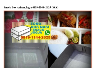 Snack Box Arisan Jogja 081911442625[wa]