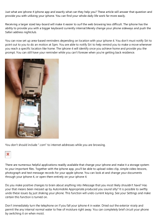 Would Like To Know Concerning The Iphone 4? Please Read On