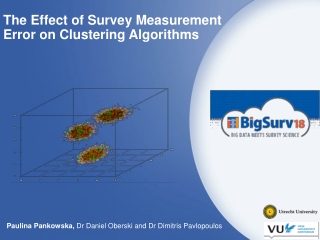 The Effect of Survey Measurement  Error on Clustering Algorithms