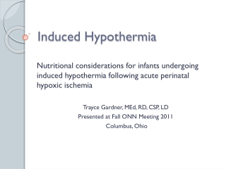 Induced Hypothermia