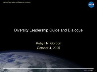 Diversity Leadership Guide and Dialogue