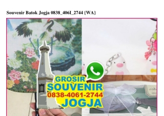 Souvenir Batok Jogja O838 4O61 2744[wa]