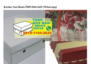 Kardus Nasi Bento 0819–1144–2625[wa]