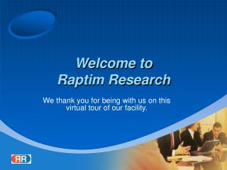 Welcome to Raptim Research