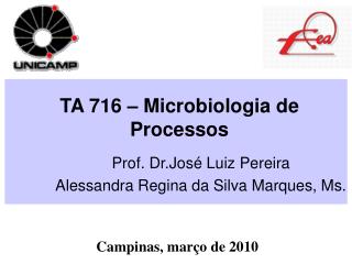 TA 716 – Microbiologia de Processos