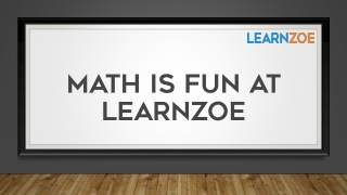 Math is Fun in LearnZOE
