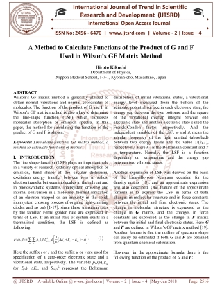 A Method to Calculate Functions of the Product of G and F Used in Wilson's GF Matrix Method