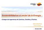 Sostenibilidad en el sector de la Energ a