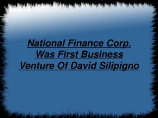 David Silipigno's First Business Venture