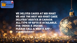 Midnight Cakes delivery in Cambridge Canada