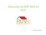 Operaci n de ROP 2012 en RUV