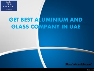 Best Aluminium and Glass Company In UAE