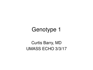 Genotype 1