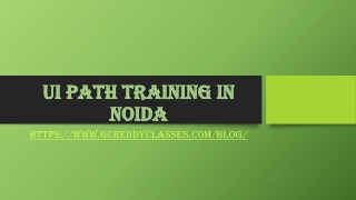 UI Path Training in Noida