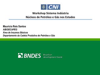 Maurício Reis Santos AIB/DECAPEG Área de Insumos Básicos Departamento da Cadeia Produtiva de Petróleo e Gás