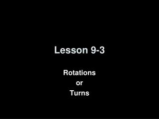 Lesson 9-3