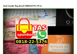 Jual Goodie Bag Kecil O818~22~5376[wa]