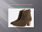 Isabel Marant Brown Suede Ankle Boot