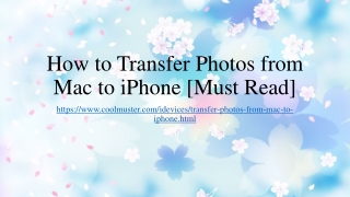 How to Transfer Photos from Mac to iPhone [Must Read]