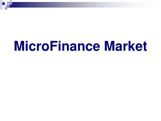 MicroFinance Market