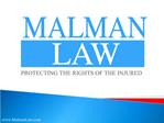 Malman Law- Nursing Home Slide Share