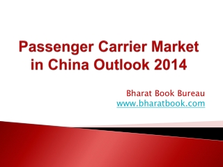 Passenger Carrier Market in China Outlook 2014