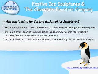 Custom design of Ice Sculpture