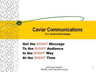 Caviar Communications On a Sardine-Sized Budget