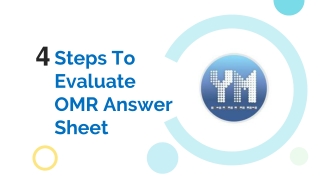 Evaluation of OMR sheet become easy with 4 Steps