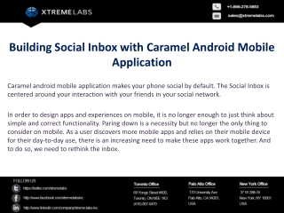 Building Social Inbox with Caramel Android Mobile Applicatio