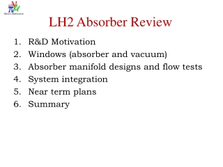 LH2 Absorber Review