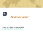 Gottesbeweise