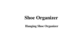 hanging shoe organizer